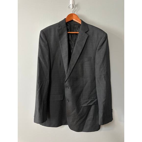 Men’s Size 46L Gray Calvin Klein Sports Jacket Blazer - Picture 1 of 6